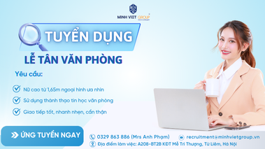 Tuyển dụng Nhân viên Lễ tân Văn phòng